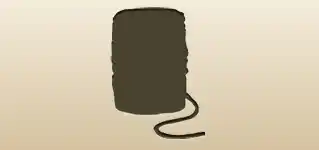糸巻きのシルエット