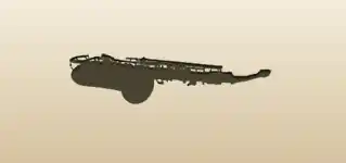 サックスのシルエット