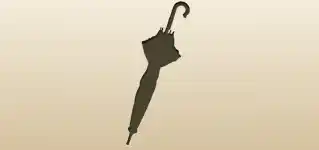 日傘のシルエット
