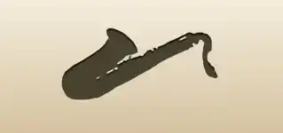 サックスのシルエット