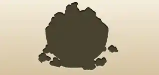 ポップコーンのシルエット
