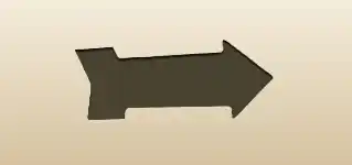 方向サインのシルエット