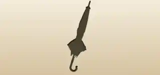 日傘のシルエット