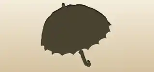 日傘のシルエット