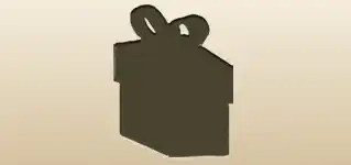 贈り物のシルエット