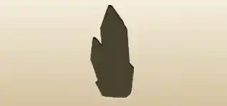 クリスタルのシルエット