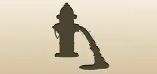 消火栓のシルエット