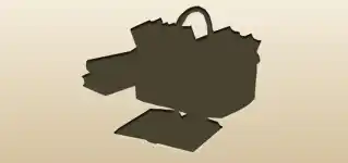 バスケットのシルエット