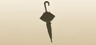 日傘のシルエット