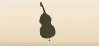 コントラバスのシルエット