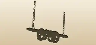 プレッツェルのシルエット