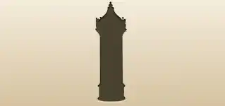 広告塔のシルエット