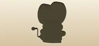 映画用カメラのシルエット