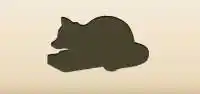 Raccoon silhouette