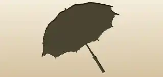 日傘のシルエット