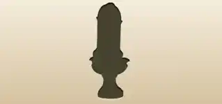 噴水のシルエット