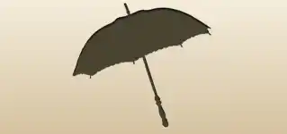 日傘のシルエット
