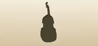 コントラバスのシルエット