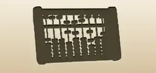 そろばんのシルエット