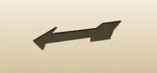 方向サインのシルエット