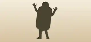 ホットドッグのシルエット