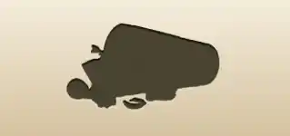 ゴミ箱のシルエット