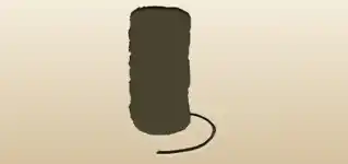 糸巻きのシルエット