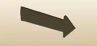 方向サインのシルエット