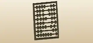 そろばんのシルエット