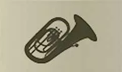 金管楽器のシルエット