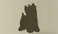 イヌのシルエット