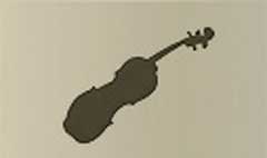 Violin silhouette #1