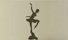 バレリーナのシルエット