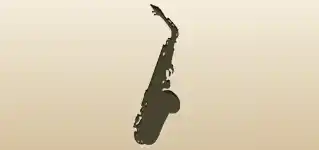 Saxophone silhouette
