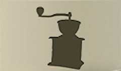 Coffee Grinder silhouette #1