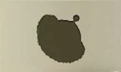 パウダーパフのシルエット
