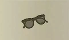 眼鏡のシルエット