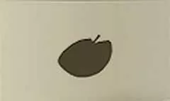 リンゴのシルエット
