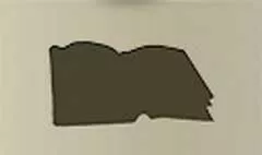手帳のシルエット