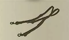 サスペンダーのシルエット