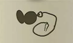 懐中時計のシルエット