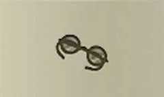 眼鏡のシルエット