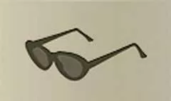 眼鏡のシルエット