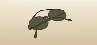 Eyeglasses silhouette