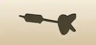 Dart silhouette