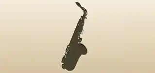 Saxophone silhouette