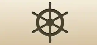 Sailboat’s Wheel silhouette