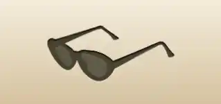 Eyeglasses silhouette
