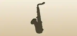 Saxophone silhouette