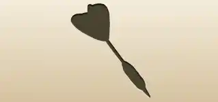 Dart silhouette